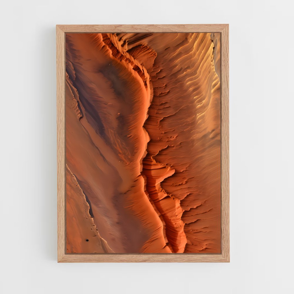 Poster Canyons de Mars – affiche Système solaire (vue 4)